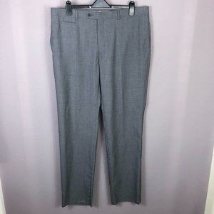 English Laundry Men's Gray Blue Check Wool Dress Pants Size 41W